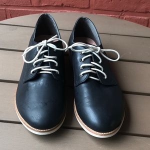 Rollie Black Leather Derby